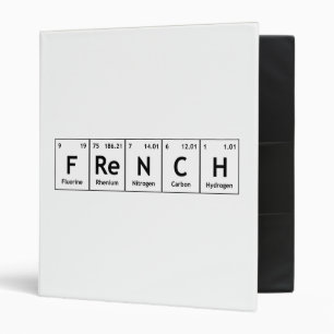 Classeur Caractéristiques de la chimie FReNCH Tableau pér
