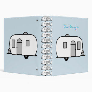 Classeur caravane vintage classique arrondie