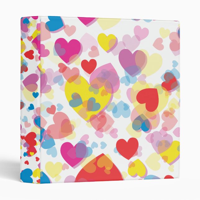 Classeur cardiaque multicolore (Devant/Côté)