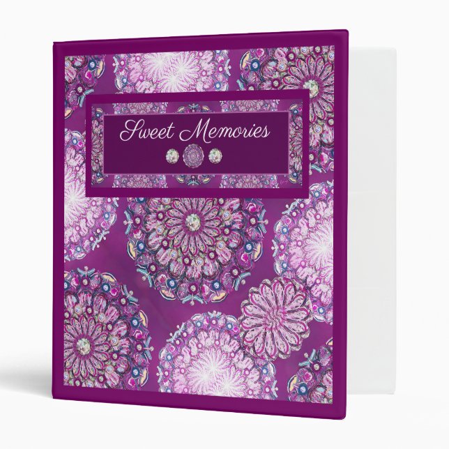 Classeur Cardinal Red Rosace (Devant/intérieur)