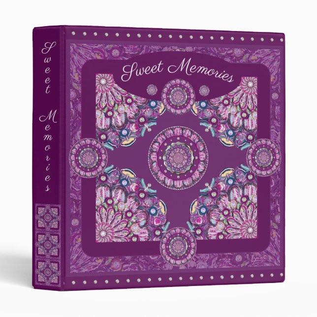 Classeur Cardinal Red Rosace (Devant/Côté)