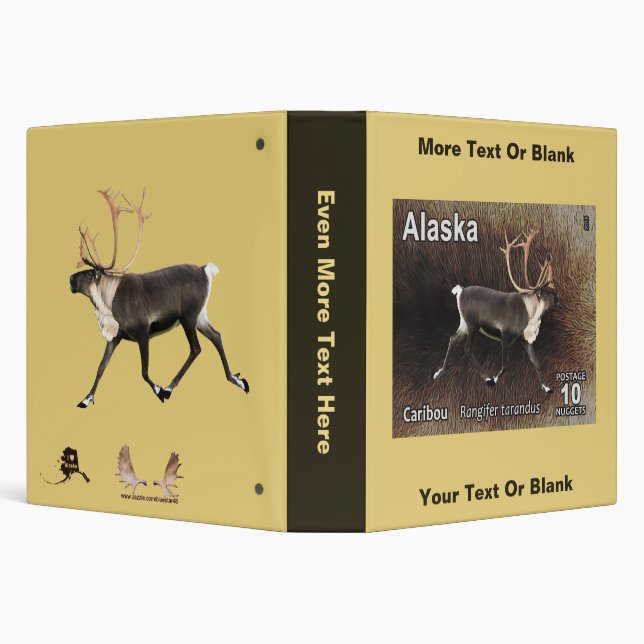 Classeur Caribou - Alaska Postage (Arrière-plan)