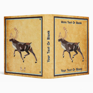 Classeur Caribou/Reindeer d'art populaire