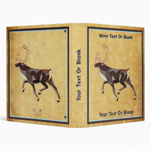 Classeur Caribou/Renne d'Art Populaire