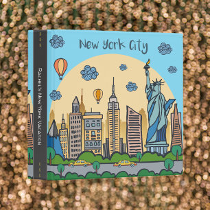 Classeur Caricature Album du Scrapbook de vacances New York