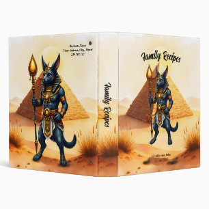 Classeur Caricature Anubis - Dieu égyptien de l'après-vie