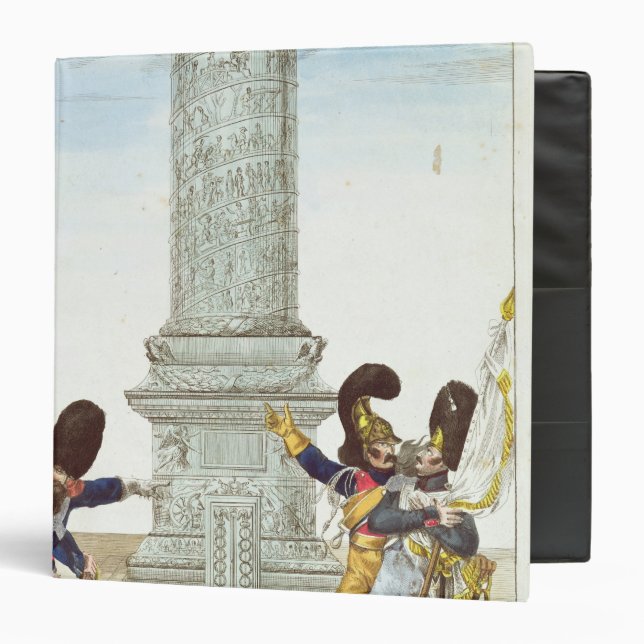 Classeur caricature des soldats chez le Colonne Vendome (Devant/Intérieur)