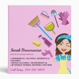 Classeur Caricature Janitorial Rose Purple Brandon House