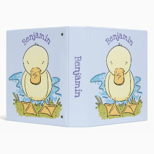 Classeur Caricature jaune mignon pour canard bébé