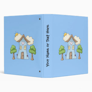 Classeur Caricature mignonne Maison de Campagne Arbre scène