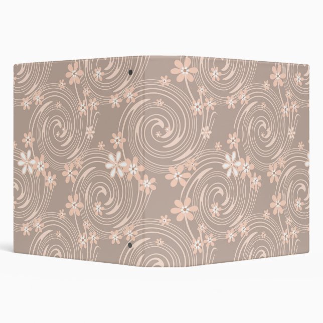 Classeur Caricature mignonne sans couleur fleur de bronze b (Arrière-plan)