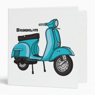 Classeur Caricature moto mopée mûre illustration