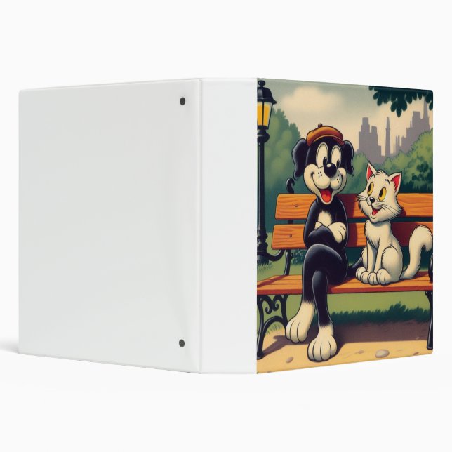 Classeur Caricature vintage pour chien/chat (Arrière-plan)