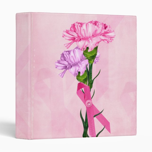 Classeur Carnations (Devant/Côté)