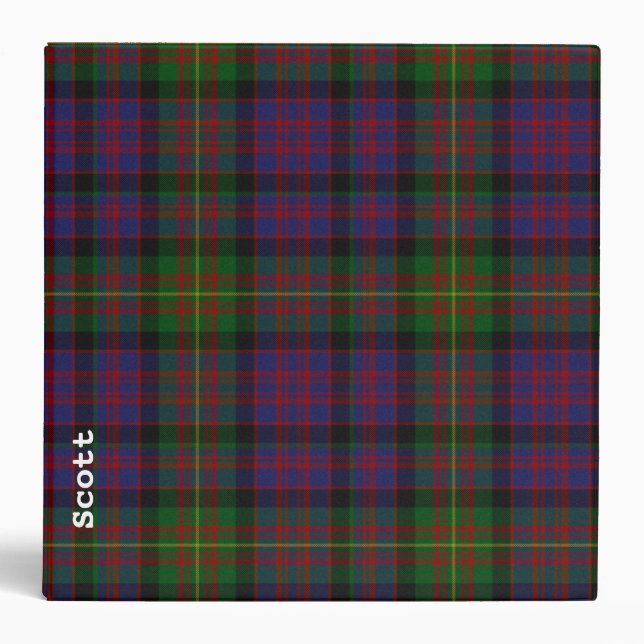 Classeur Carnegie Tartan traditionnel Plaid sur mesure (Devant)