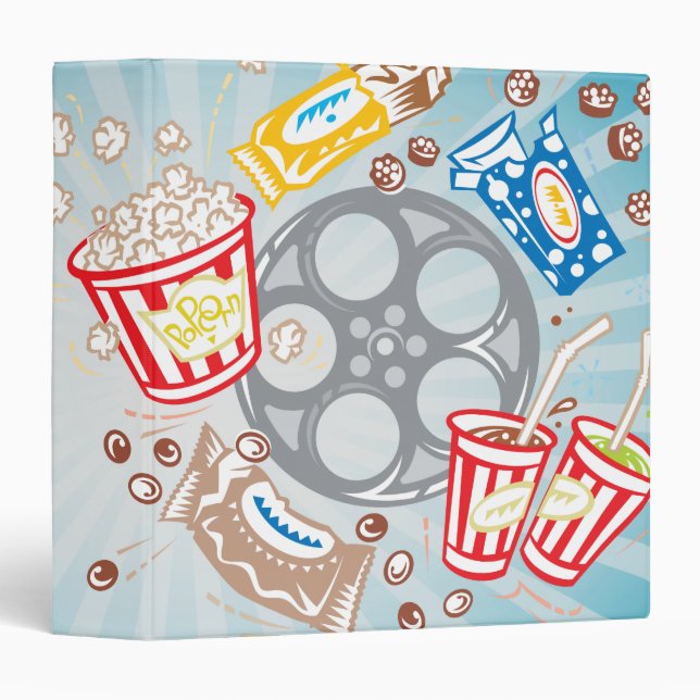 Classeur carnet alimentaire cinéma (Devant/Côté)