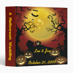 Classeur Carnet d'album photo Mariage d'Halloween