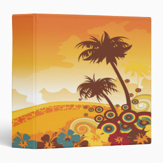 Classeur carnet de bonheur tropical au coucher du soleil