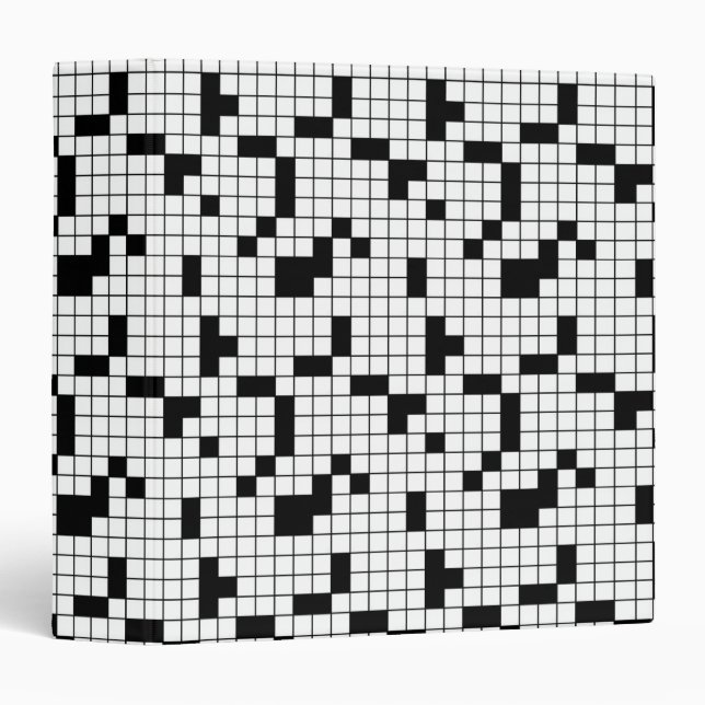 Classeur Carnet de grille de mots croisés (Devant/Côté)