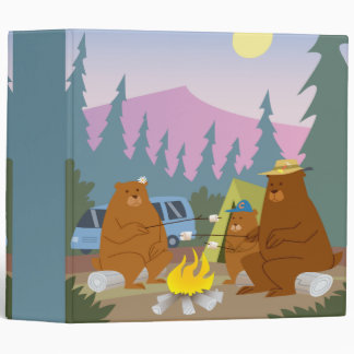 Classeur carnet d'ours qui font rôtir des guimauves