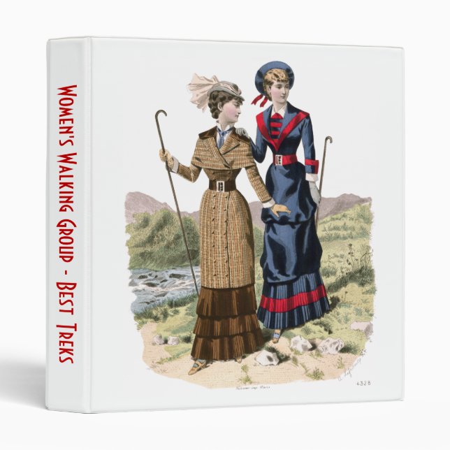 Classeur Carnet élégant pour le groupe de marche des femmes (Devant/Côté)