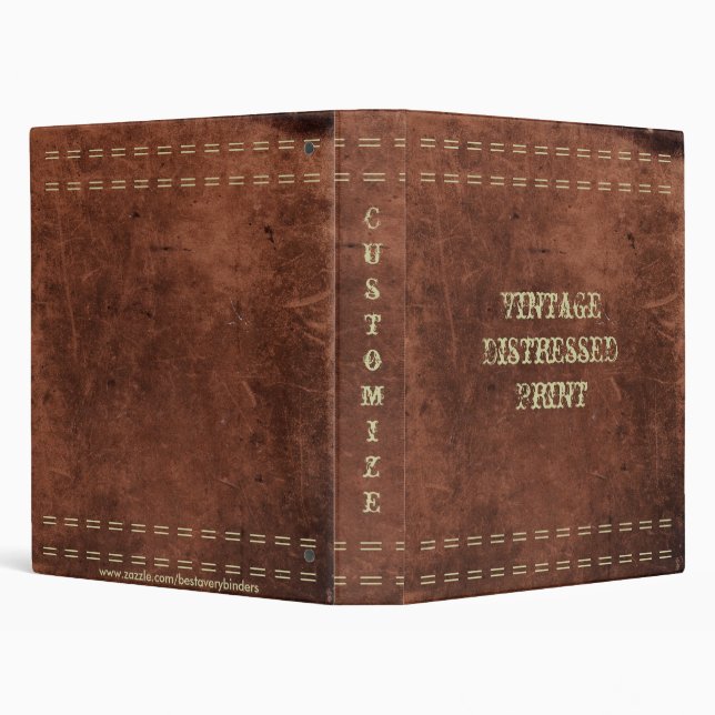 Classeur Carnet en cuir affligé par cru antique (Arrière-plan)