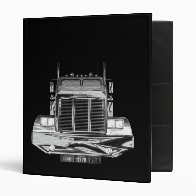 Classeur Carnet fait sur commande de camionneur d'Avery (Devant/intérieur)