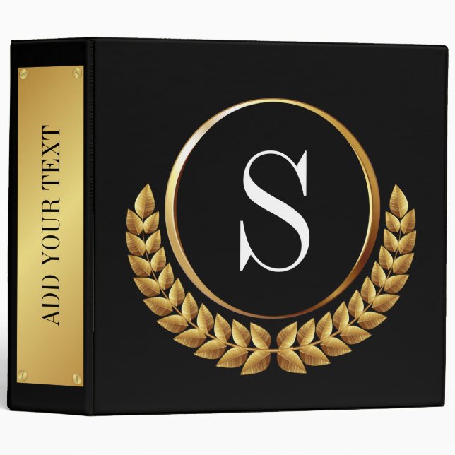 Classeur - Carnet noir - Voir retour (Devant/Côté)