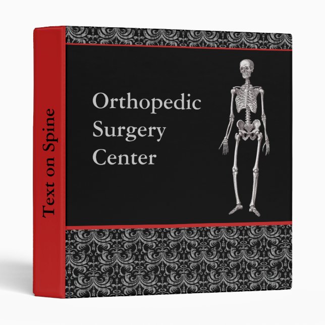 Classeur Carnet orthodoxe avec squelette (Devant/Côté)
