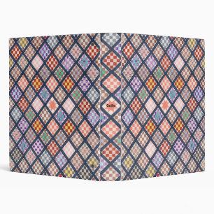 Classeur Carnet personnel vintage Quilt Art