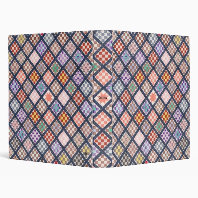 Classeur Carnet personnel vintage Quilt Art (Arrière-plan)