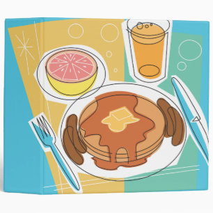Classeur carnet petit-déjeuner crêpe