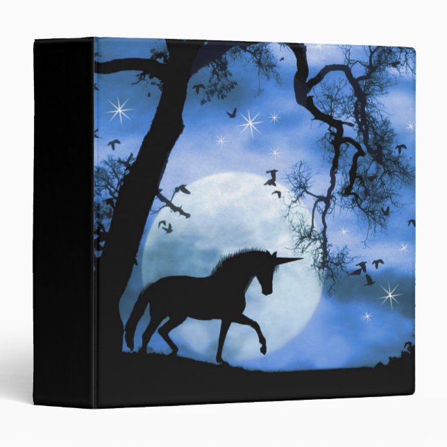 Classeur Carnet Unicorn (Devant/Côté)