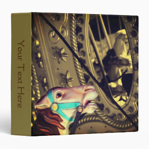 Classeur Carousel Horse Sepia Couleur partielle Personnalis