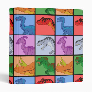 Classeur Carrés de dinosaure