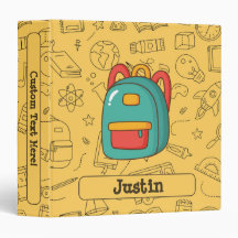 Cartable personnalisé de rentrée scolaire & Doodle