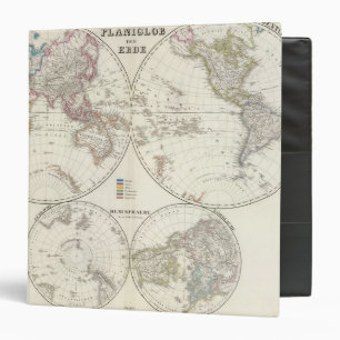 Classeur Carte Atlas Planiglob der Erde