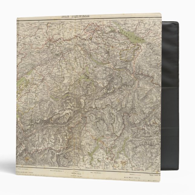Classeur Carte Atlas suisse (Devant/Intérieur)