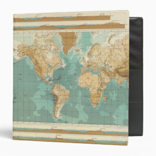 Classeur Carte bathyorégraphique mondiale