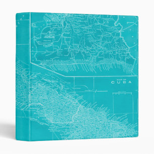 Classeur Carte Blue Cuba