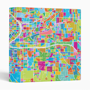 Classeur Carte colorée d'Atlanta