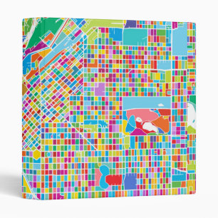 Classeur Carte colorée de Denver