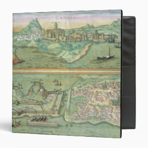 Classeur Carte de Candia et de Corfou, de 'Civitates Orbis