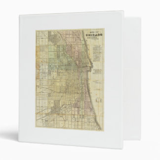Classeur Carte de Chicago Illinois 1857