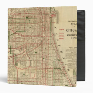 Classeur Carte de Chicago par Blanchard