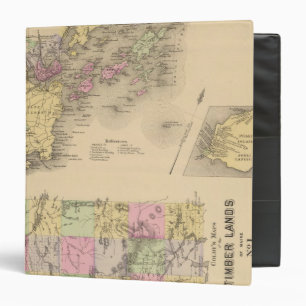 Classeur Carte de la baie de Casco