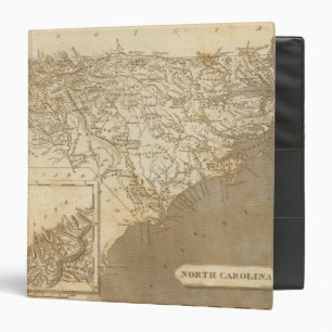Classeur Carte de la Caroline du Nord par Arrowsmith