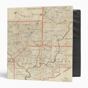 Classeur Carte de la région pétrolière de Pennsylvanie
