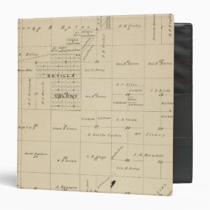 Classeur Carte de la section du comté de Tulare T24S R23E