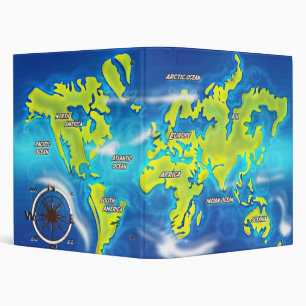 Classeur Carte de la Terre inondée